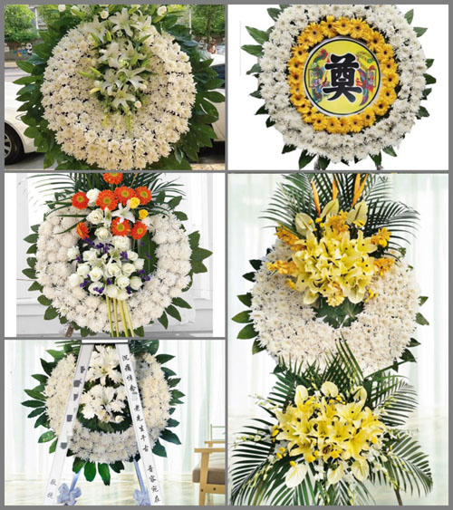 山东济宁鱼台县唐马镇陈丙村花圈速递
